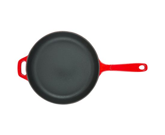 Сковорода круглая 28 см, красная, Lodge, фото , изображение 2