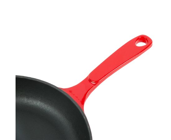 Сковорода круглая 28 см, красная, Lodge, фото , изображение 4