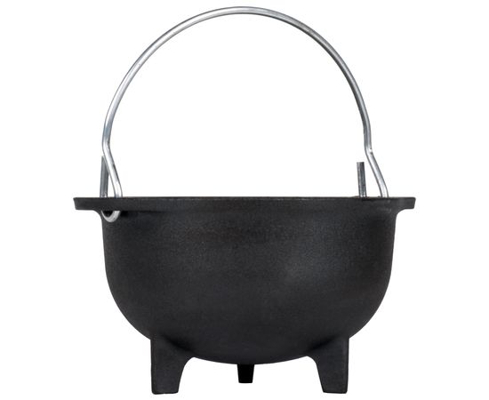 Котелок с ручкой, объем: 0,47 л, диаметр: 12,5 см, высота: 8 см, материал: чугун, HCK, LODGE, США, фото , изображение 3