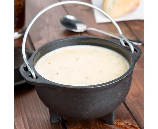 Котелок с ручкой, объем: 0,47 л, диаметр: 12,5 см, высота: 8 см, материал: чугун, HCK, LODGE, США, фото , изображение 7
