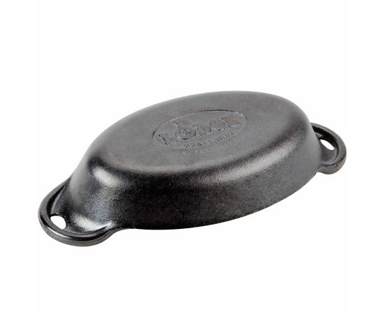 Блюдо для запекания, овальное, объем: 0,25 л, размер: 20 х 10,5 см, материал: чугун, HMSOV, LODGE, США, фото , изображение 4