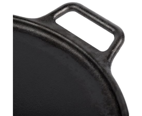 Сковорода для пиццы 35 см, черная, чугун, Lodge, фото , изображение 4