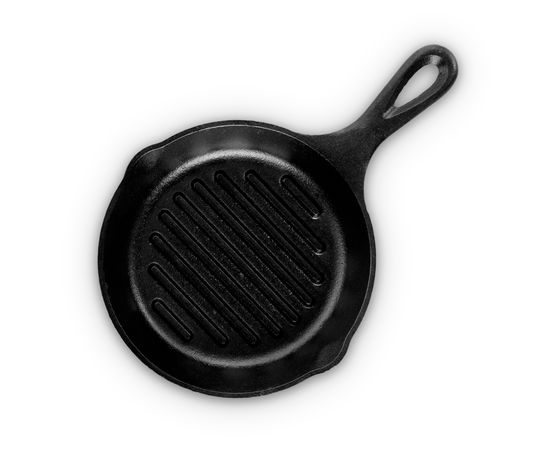 Сковорода - гриль, диаметр: 16 см, материал: чугун, L3GP, LODGE, США, фото , изображение 3