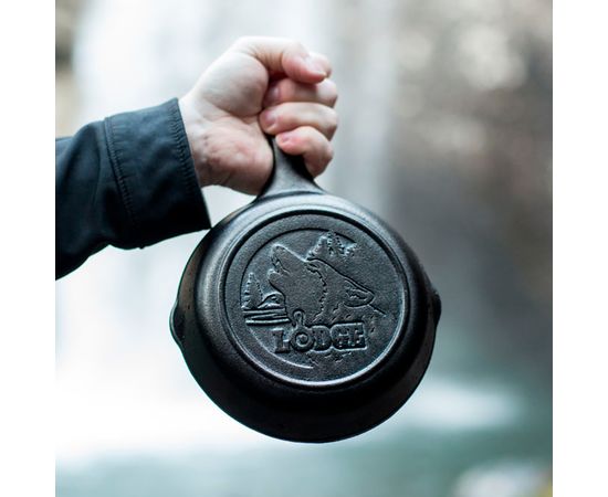 Сковорода , диаметр: 16 см, материал: чугун, L3SKWLWF, "Волк" серия Wild Life, LODGE, фото , изображение 3