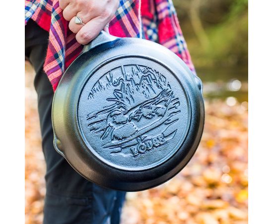 Сковорода , диаметр: 20 см, материал: чугун, L5SKWLDK "Утка" коллекция Wild Life , LODGE, фото , изображение 3