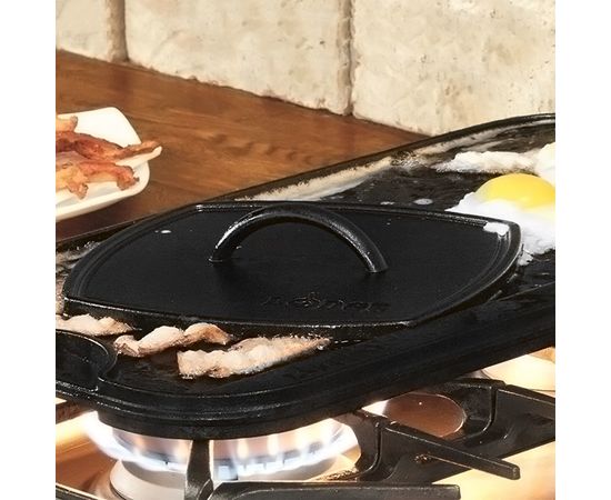 Пресс для гриля, размер: 21 х 21 х 5 см, материал: чугун, LFIP3, LODGE, США, фото , изображение 6