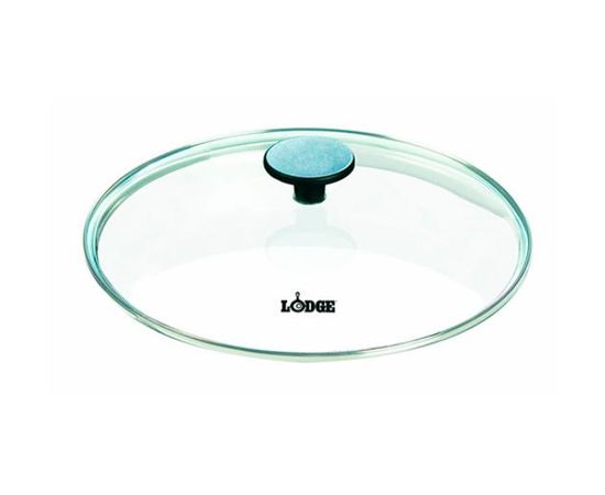 Крышка, 26х6.5 см, стекло/сталь, Lodge, фото 