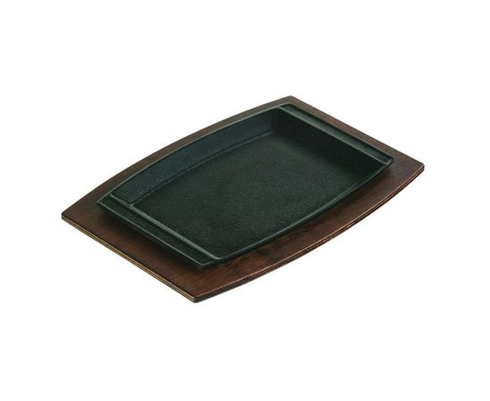 Сковорода прямоугольная 29.5х20 см, черная, чугун, Lodge, фото 