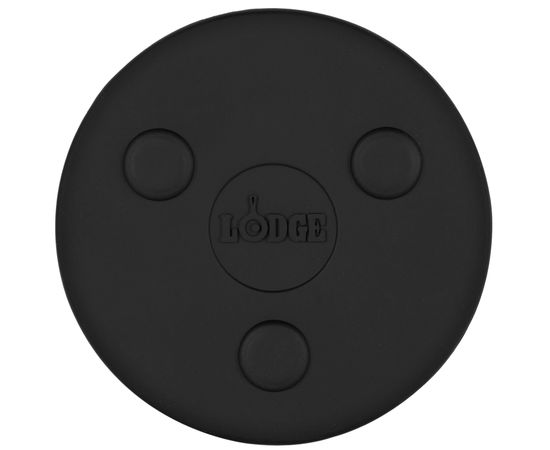 Подставка под горячее, магнитная, диаметр: 14,5 см, материал: силикон, цвет: черный, ASMMT, LODGE, США, фото 