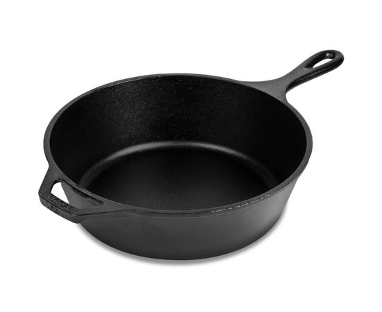 Сковорода круглая глубокая, 30 см, черная, чугун, Lodge, фото 