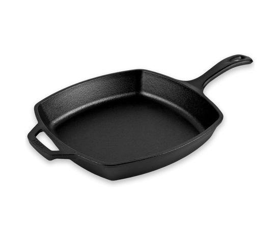 Сковорода квадратная, 26х26 см, чугун, черная, Lodge, фото 