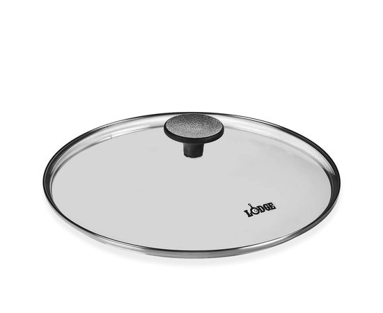 Крышка, 30х7 см, стекло/сталь, Lodge, фото 