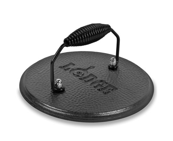 Пресс для гриля 19.5 см, черный, чугун, Lodge, фото 