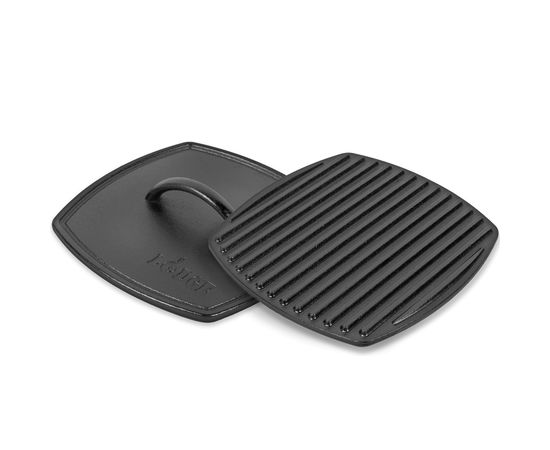 Пресс для гриля, рифленый, квадратный, размер: 21 х 21 см, материал: чугун, LPP3, LODGE, США, фото 