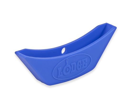 Перчатка-ухват в форме трапеции, голубая, силикон, Lodge, Цвет: Голубой, фото 