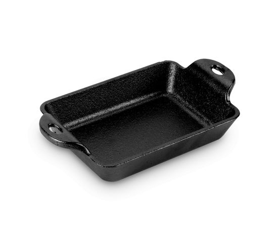 Блюдо для запекания, прямоугольное, размер: 20 х 10 см, материал: чугун, HMSRC, LODGE, США, фото 