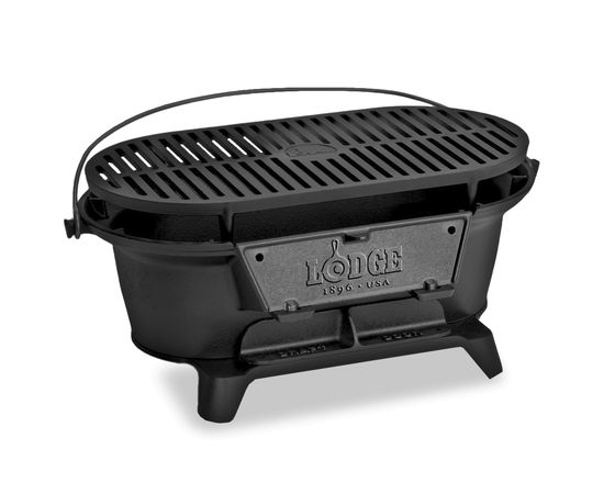 Жаровня - гриль, размер: 48 х 26 см, материал: чугун, L410, LODGE, США, фото 