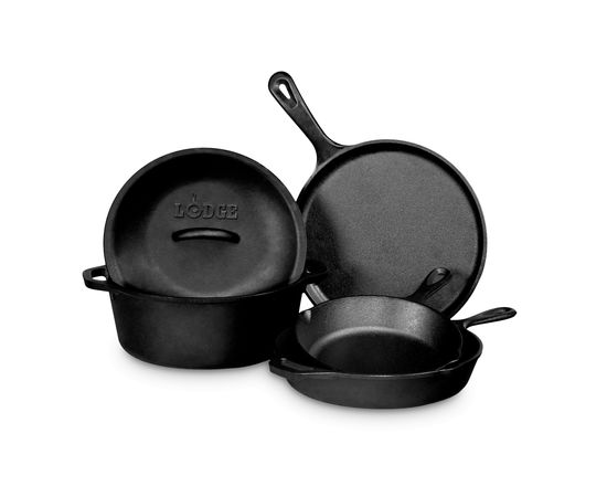 Набор посуды из 5-ти предметов, материал: чугун, L5HS3, LODGE, США, фото 