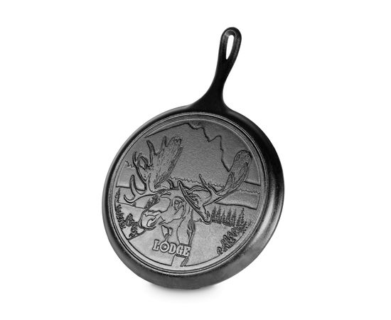 Сковорода блинная, диаметр: 26 см, чугун, L9OGWLMO, "Лось" серия Wild Life, LODGE, фото 