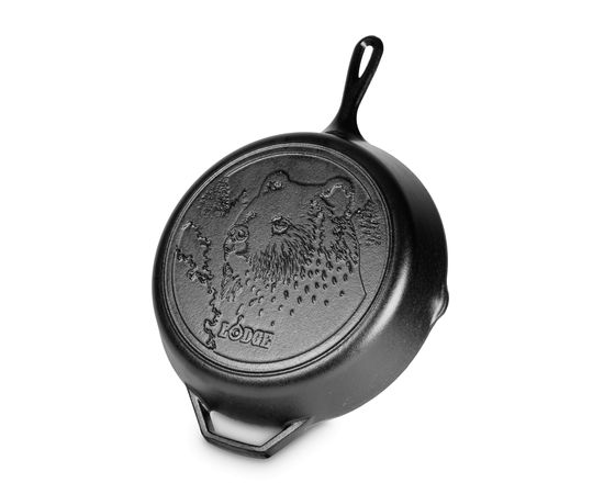 Сковорода , диаметр: 30 см, материал: чугун, L10SKWLBR, "Медведь", коллекция Wild Life, LODGE, США, фото 