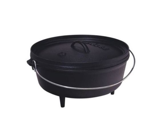 Казан, 41 см, 11.3 л, черный, чугун, Lodge, фото 