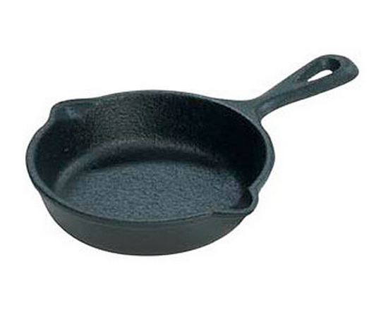 Сковорода - кокотница 9 см,  черная, чугун, Lodge, Диаметр сковороды, см: 9, фото 