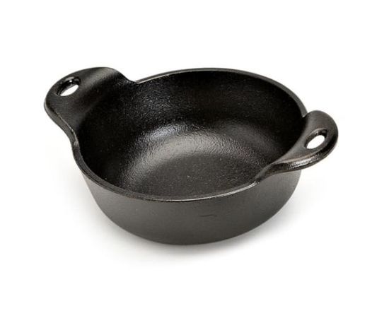 Сковорода порционная круглая, 13х4.5 см, черная, чугун, Lodge, фото 