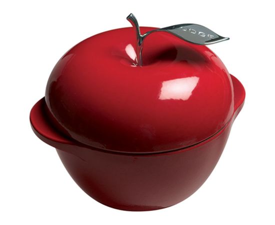 Кастрюля Яблоко, 2.6 л, красная, Lodge, фото 