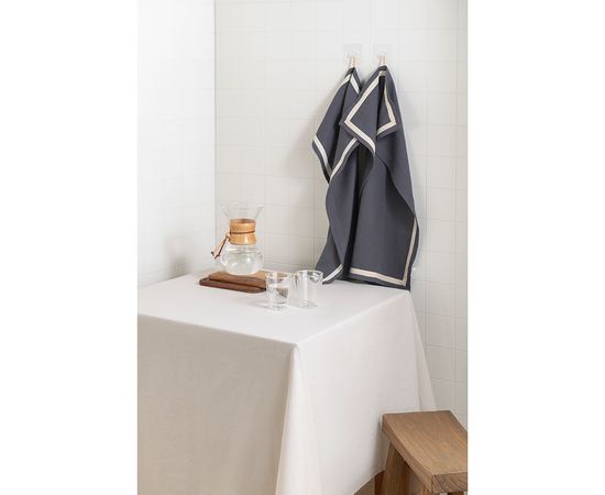 Скатерть из хлопка бежево-серого цвета из коллекции Scandinavian touch, 170х250 см, Tkano, фото , изображение 2