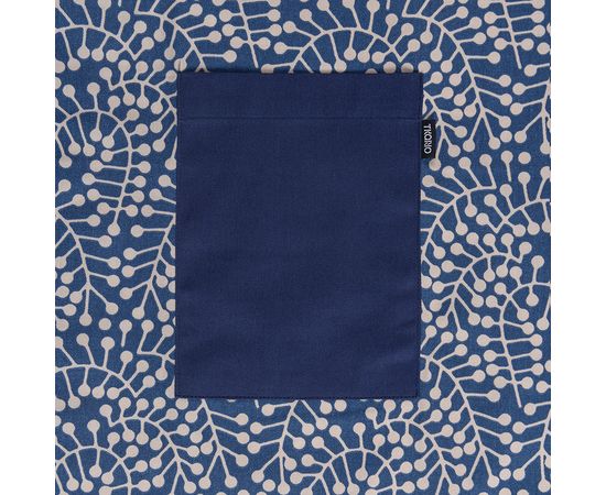 Фартук из хлопка темно-синего цвета с принтом Спелая Смородина из коллекции Scandinavian touch, 70х85 см, Tkano, фото , изображение 4