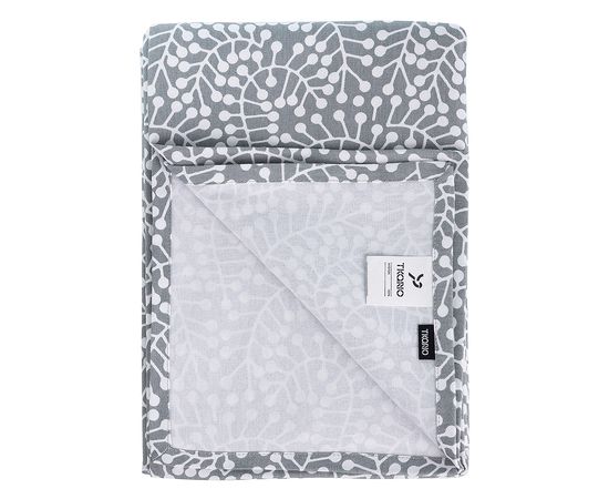 Скатерть серого цвета с принтом Спелая Смородина из коллекции Scandinavian touch, 170х170 см, Tkano, фото , изображение 4