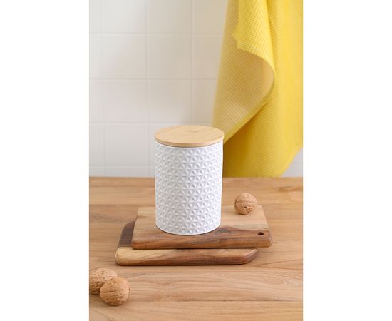 Банка для хранения керамическая Farah, 900 мл, белая, Liberty Jones, фото , изображение 3