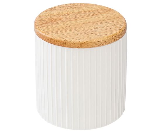 Банка для хранения с крышкой из каучукового дерева Soft Ripples, Dual Glazing, 750 мл, Liberty Jones, фото , изображение 4