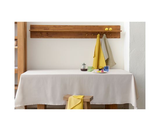 Скатерть из хлопка бежево-серого цвета из коллекции Scandinavian touch, 170х170 см, Tkano, фото , изображение 2