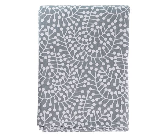 Скатерть серого цвета с принтом Спелая Смородина из коллекции Scandinavian touch, 170х170 см, Tkano, фото 