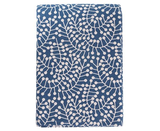 Скатерть темно-синего цвета с принтом Спелая Смородина из коллекции Scandinavian touch, 170х250 см, Tkano, фото 