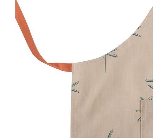 Фартук из хлопка с графичным принтом Обед рябинника из коллекции Russian North, 81х69 см, Tkano, фото , изображение 2