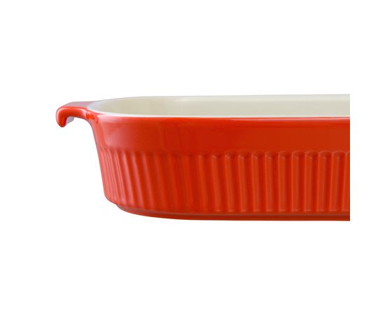 Блюдо для запекания Soft Ripples, 29,2х18,2 см, красное, Liberty Jones, фото , изображение 4