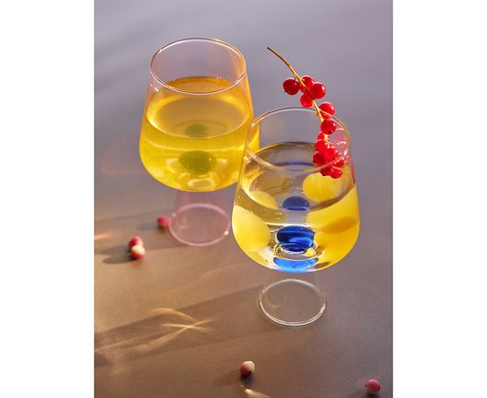 Бокал для вина Orb, 400 мл, прозрачный/синий, Liberty Jones, фото , изображение 8