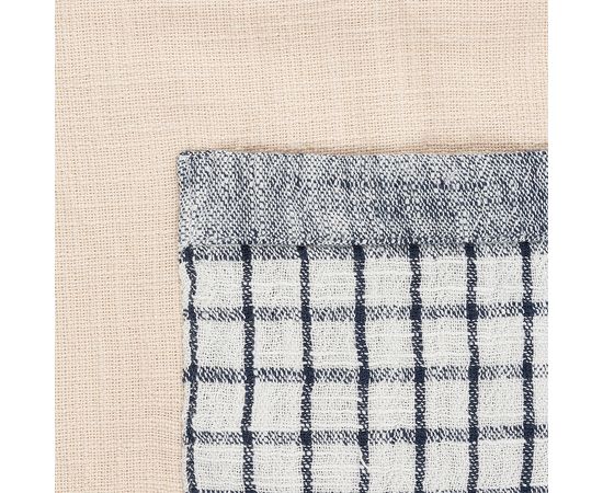 Фартук из плотного хлопка с контрастным карманом в клетку из коллекции Essential, 70х80 см, Tkano, фото , изображение 4