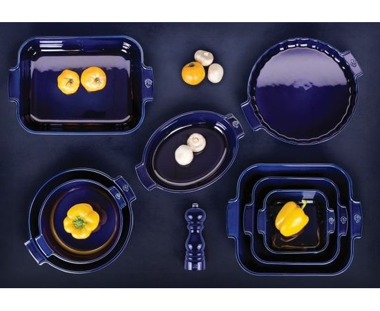 Форма для запекания круглая BLUE 3,8 л, D34 см, H7 см, синий, Peugeot, фото , изображение 5