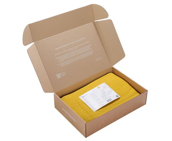 Скатерть из стираного льна горчичного цвета из коллекции Essential, 170х170 см, Tkano, фото , изображение 3