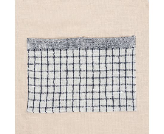 Фартук из плотного хлопка с контрастным карманом в клетку из коллекции Essential, 70х80 см, Tkano, фото , изображение 3