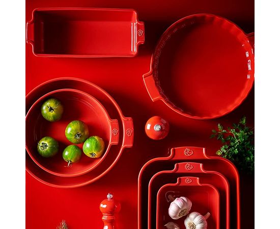 Форма для запекания круглая RED 2,1л, 27см, красный, Peugeot, фото , изображение 5