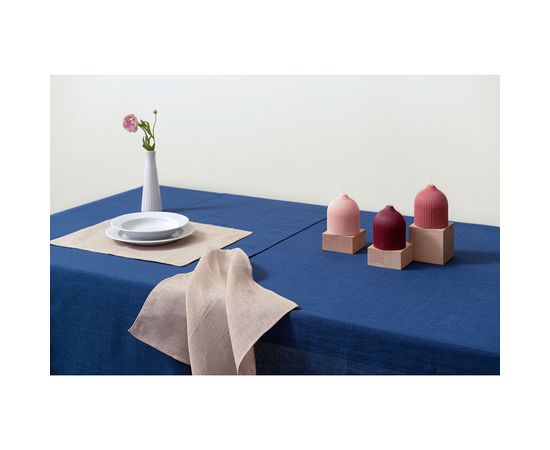 Скатерть из стираного льна синего цвета из коллекции Essential, 150х250 см, Tkano, фото , изображение 6