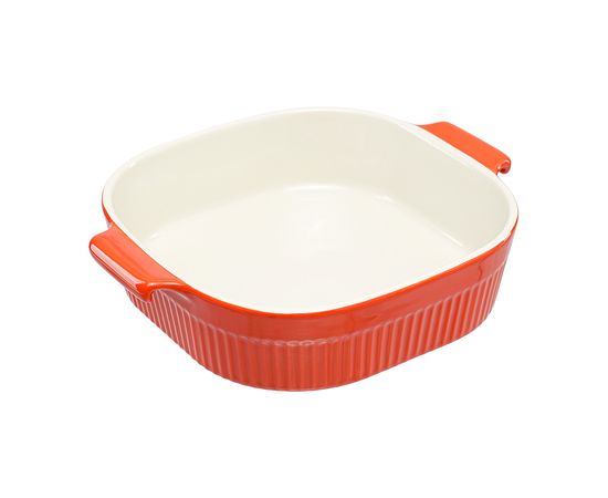 Блюдо для запекания Soft Ripples, 26,2х22,6 см, красное, Liberty Jones, фото , изображение 5