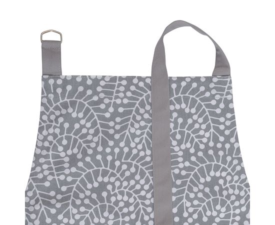 Фартук из хлопка серого цвета с принтом Спелая Смородина из коллекции Scandinavian touch, 70х85 см, Tkano, фото , изображение 2