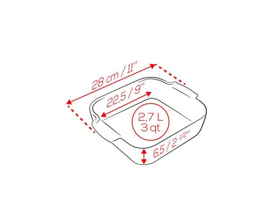 Форма для запекания квадратная SATIN BLACK 2,7л, 28см, черный, Peugeot, фото , изображение 3