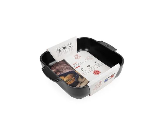 Форма для запекания квадратная SATIN BLACK 2,7л, 28см, черный, Peugeot, фото , изображение 7