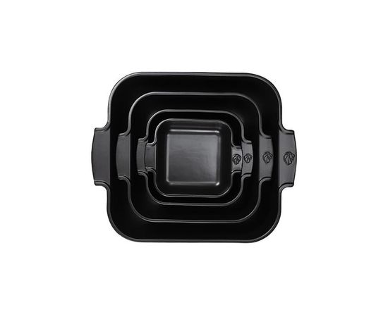 Форма для запекания квадратная SATIN BLACK 2,7л, 28см, черный, Peugeot, фото , изображение 5